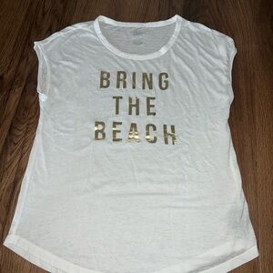 Women's White Graphic Tee